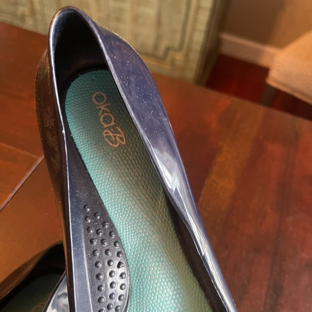 Oka-B Taylor Ballet Flats Navy Blue Size 9 - Picture 2 of 9